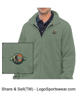 Harriton Men's 8 oz. Full-Zip Fleece Jacket Design Zoom